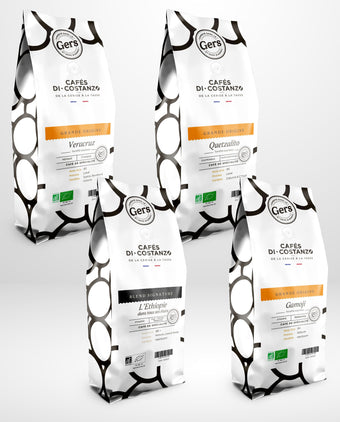 Assortiment cafés bio