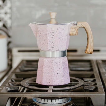 Cafetière italienne 6 tasses Milano Stone Rose Blush