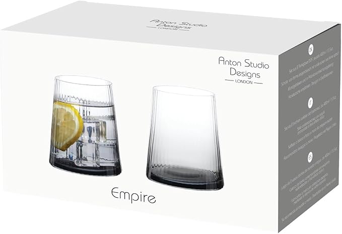 Lot de 2 verres Empire smoke