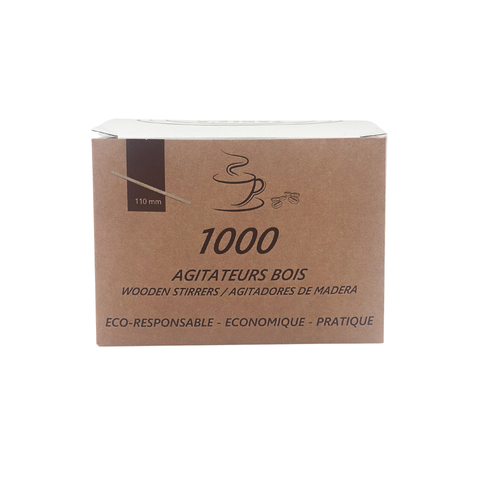 Agitateurs spatules bois /1000