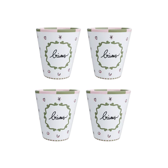 Set de 4 gobelets Bisous