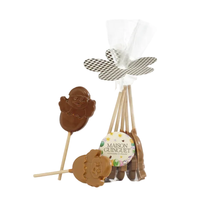Sucettes en chocolat